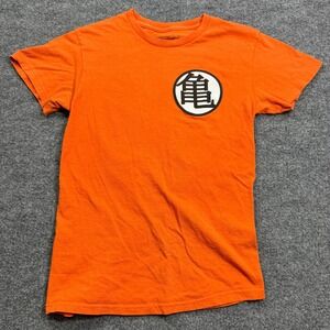 Dragon Ball Z Goku Kame Symbol Orange Graphic T-Shirt Mens Small Ripple Junction